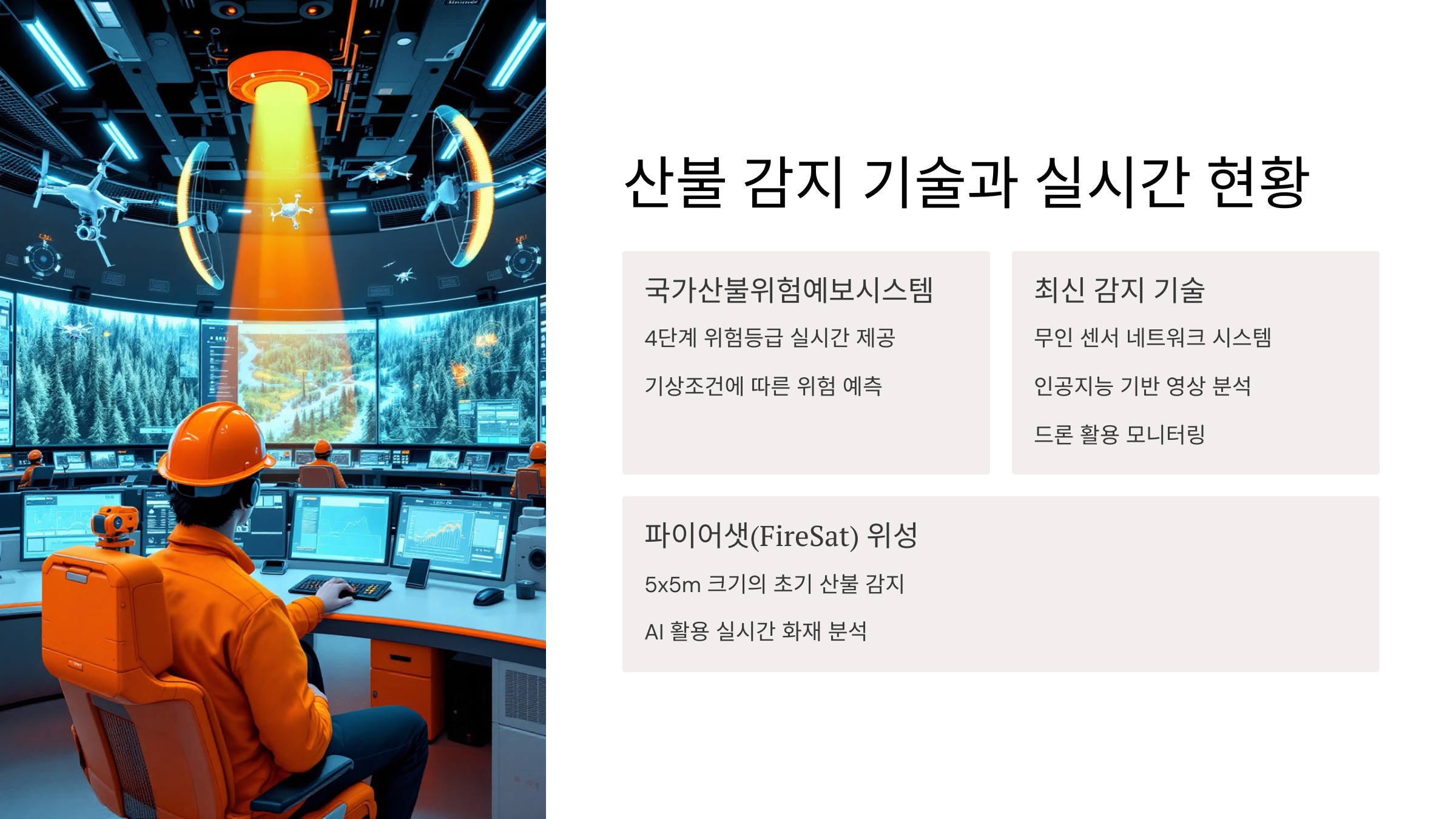 산불 감지 기술과 실시간 현황