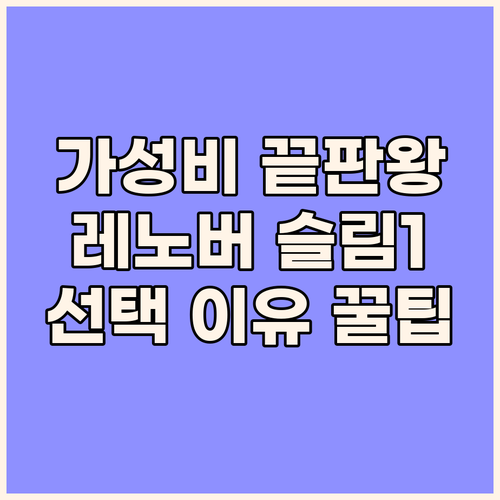 레노버 아이디어패드 슬림1 2024 