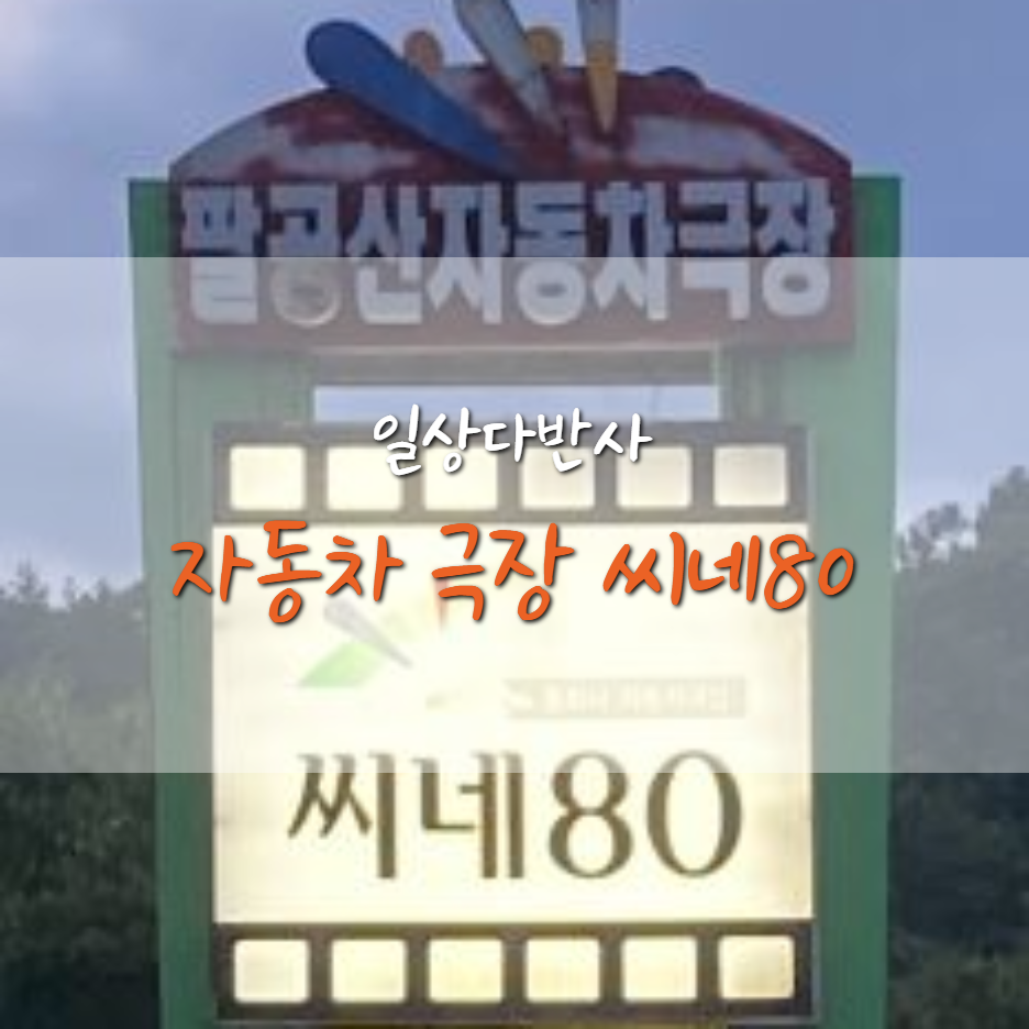  대구 팔공산 자동차 극장 씨네80 (테넷)