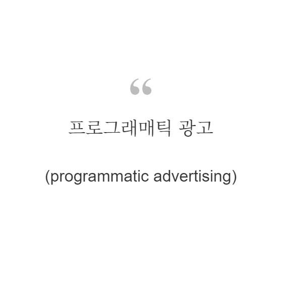 프로그래매틱 광고