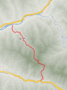 설악산-국립공원-남교리코스-지도