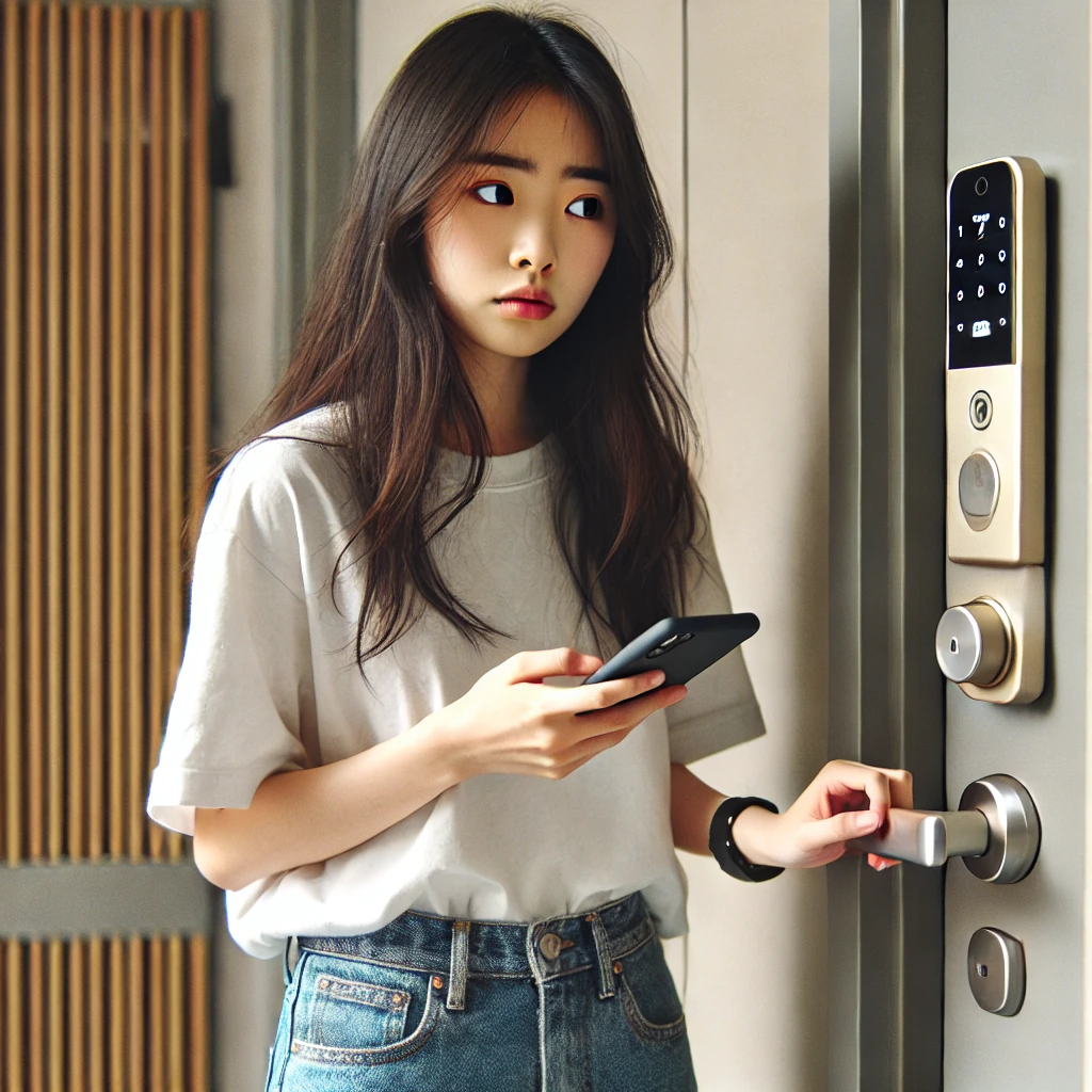 도어락 건전지 방전