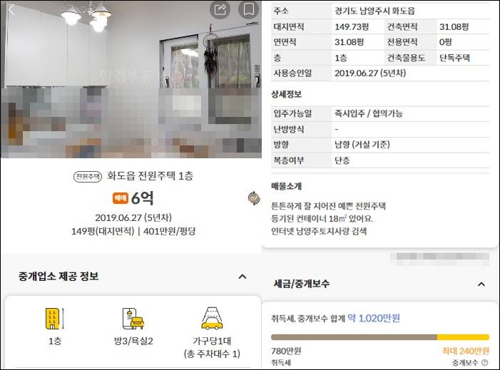 화도읍 마석 전원주택 단독주택 농가주택 촌집 시골집 빈집 토지 임야 땅 매매 매물 시세 임대 전세 월세 급매물