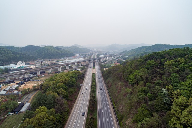 미세먼지가 낀 하늘