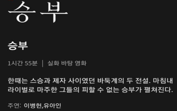 영화 매치의 소개 텍스트에 대한 설명