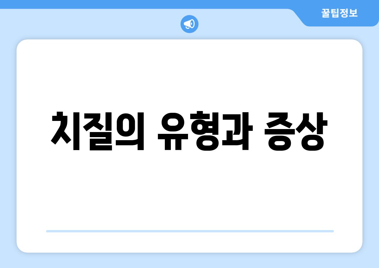 치질의 유형과 증상