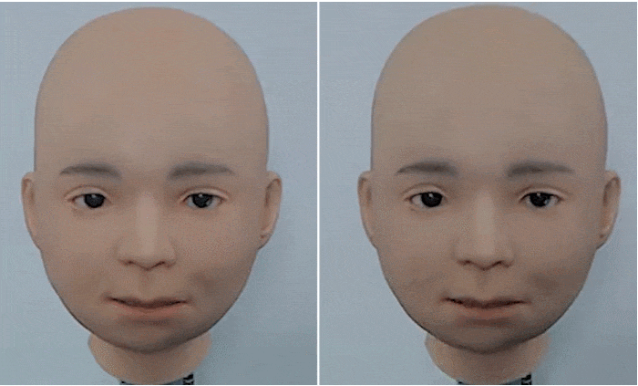 실물 같은 얼굴 감정 담긴 어린이 로봇 VIDEO: Human-like robot child can make six facial expressions 