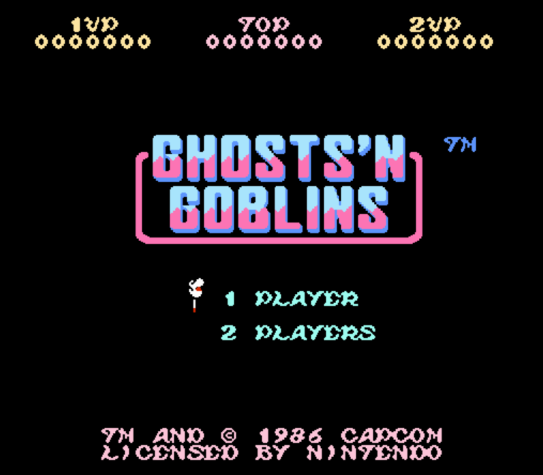  NES ROMS - Ghost'n Goblins (EUROPE / 유럽판 롬파일 다운로드)