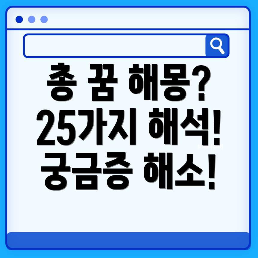 총 꿈 해몽