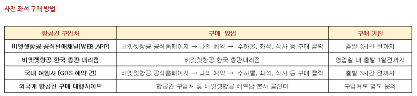 비엣젯-사전-좌석-지정-방법