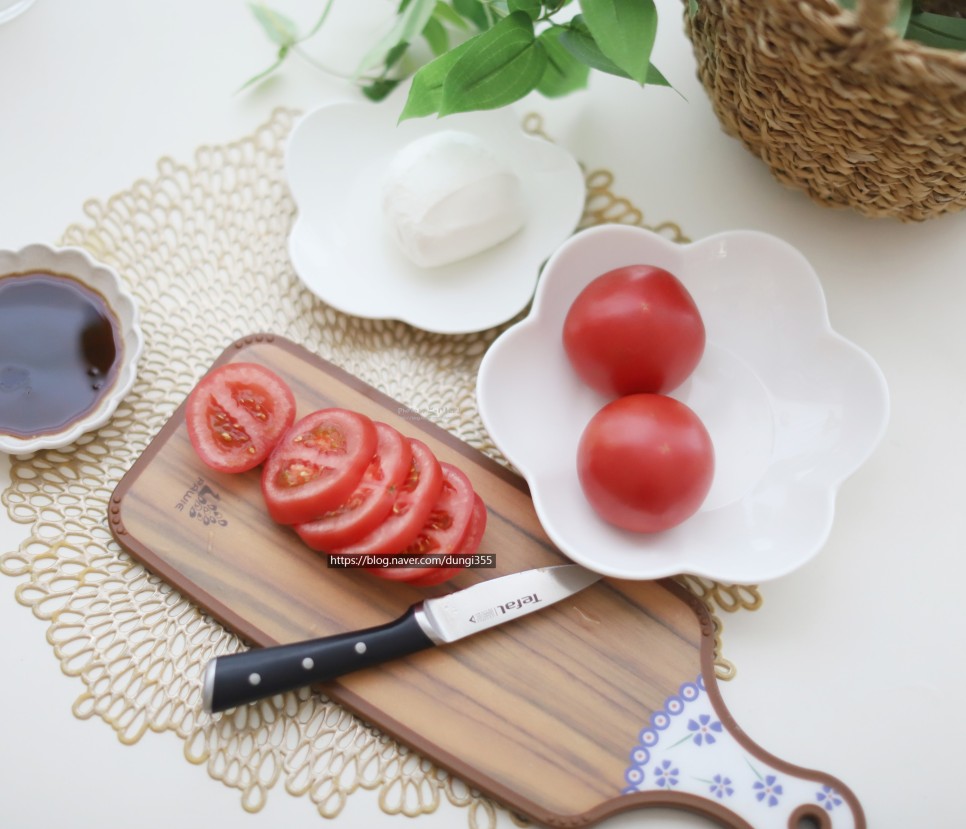 토마토 샐러드 소스 토마토 카프레제 10