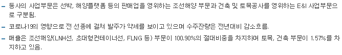 삼성중공업-사업요약