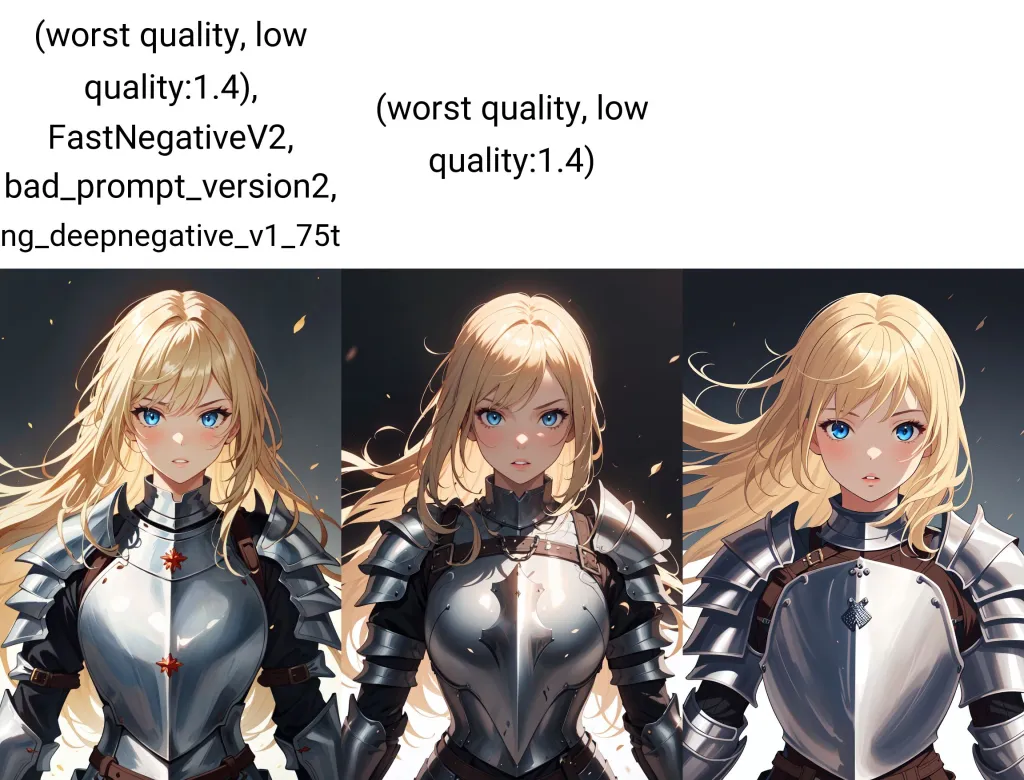 기본 프롬프트에 퀄리티를 제거한 이미지 예시