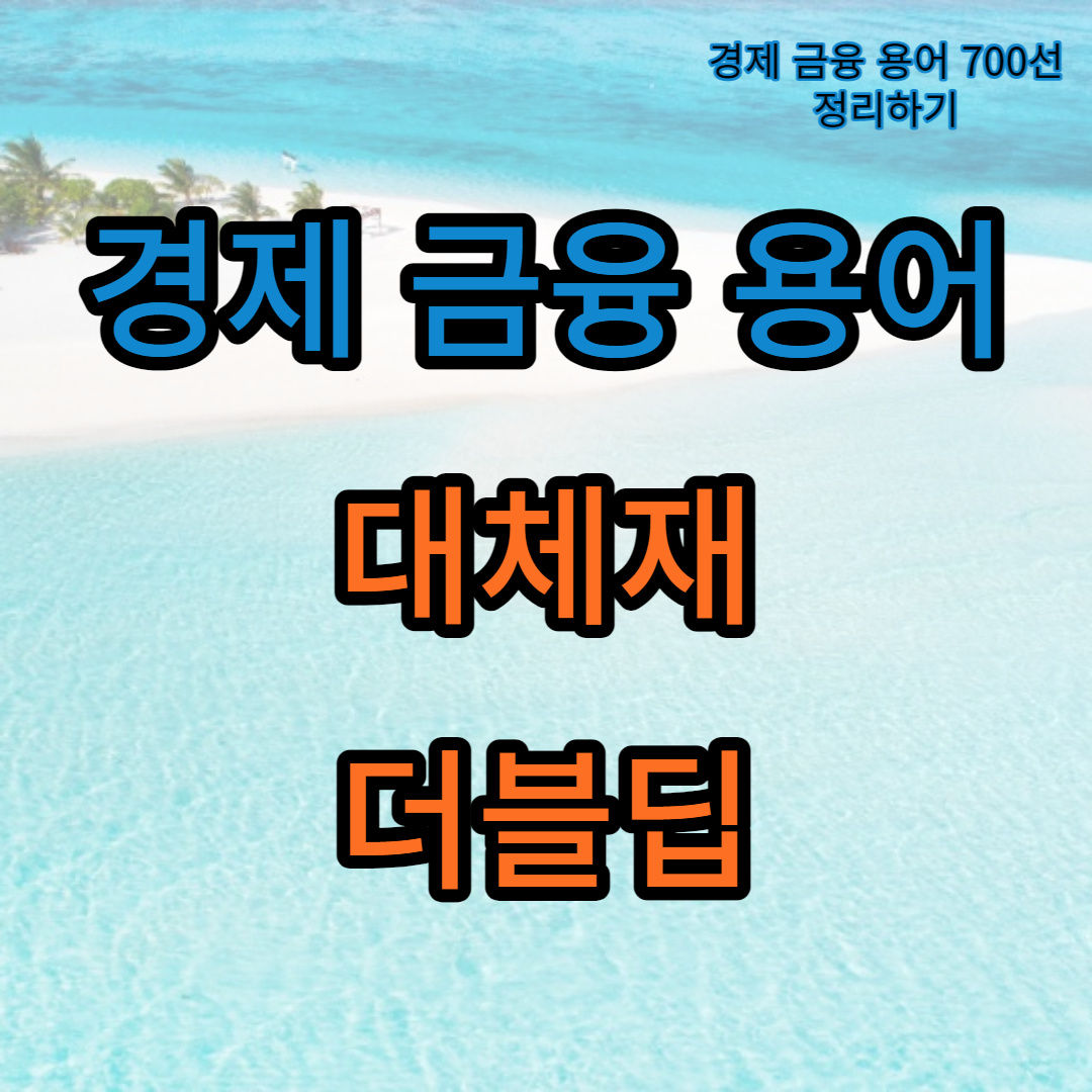 경제금융용어_대체재_더블딥