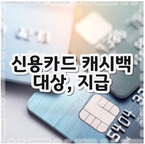 신용카드캐시백대상지급
