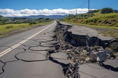 지진-도로-피해-사진