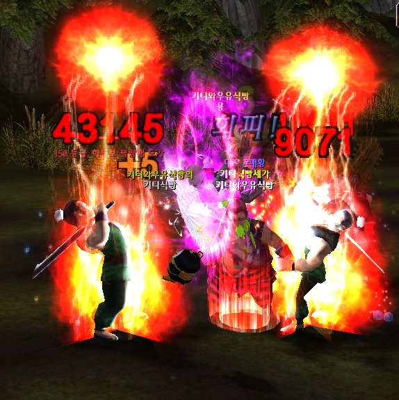 솔풀(노힐) 사냥영상~★[열혈에도 온라인] 3식 의원 연비가 8