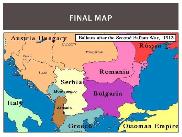 제2차 발칸전쟁 지도