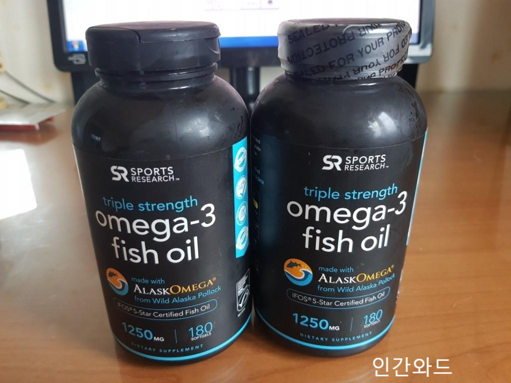  스포츠리서치 트리플 스트렝스 오메가-3 피쉬 오일 구매후기!!