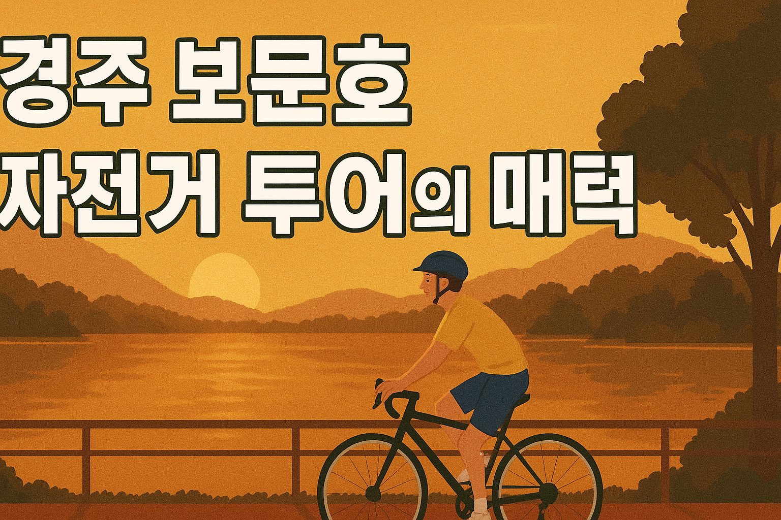 경주 보문호 자전거 여행 코스 총정리 🚴‍♂️ 일몰까지 완벽하게 즐기는 법