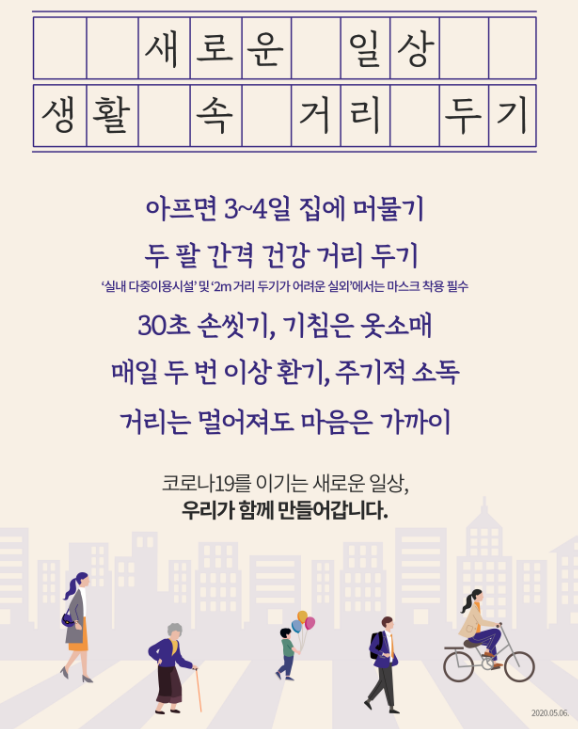  생활 속 거리 두기 실천 수칙 / 이태원 클럽 확진자 급증