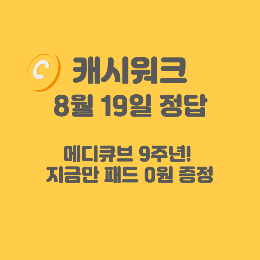 메디큐브-캐시워크