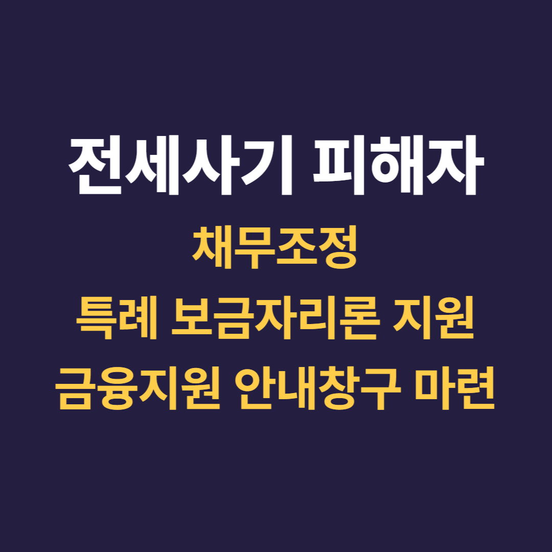 전세사기피해자