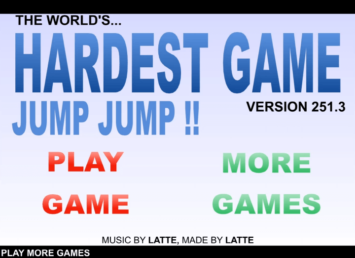 세상에서-가장-어려운-점프게임-메인-화면