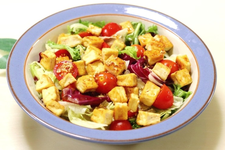 오리엔탈 드레싱 만들기 간단한 두부요리 두부샐러드 만드는 법 12