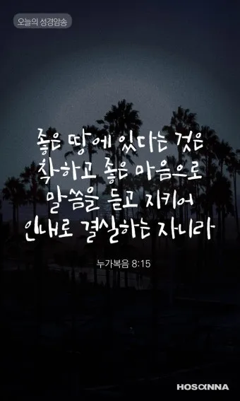 매일 성경 묵상 누가복음 8장 씨뿌리는 자_7