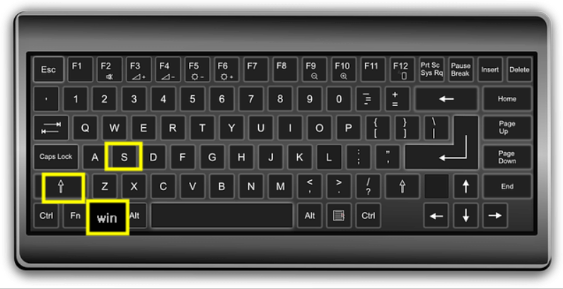 컴퓨터 캡쳐하는법-window +shift + s 키 사용