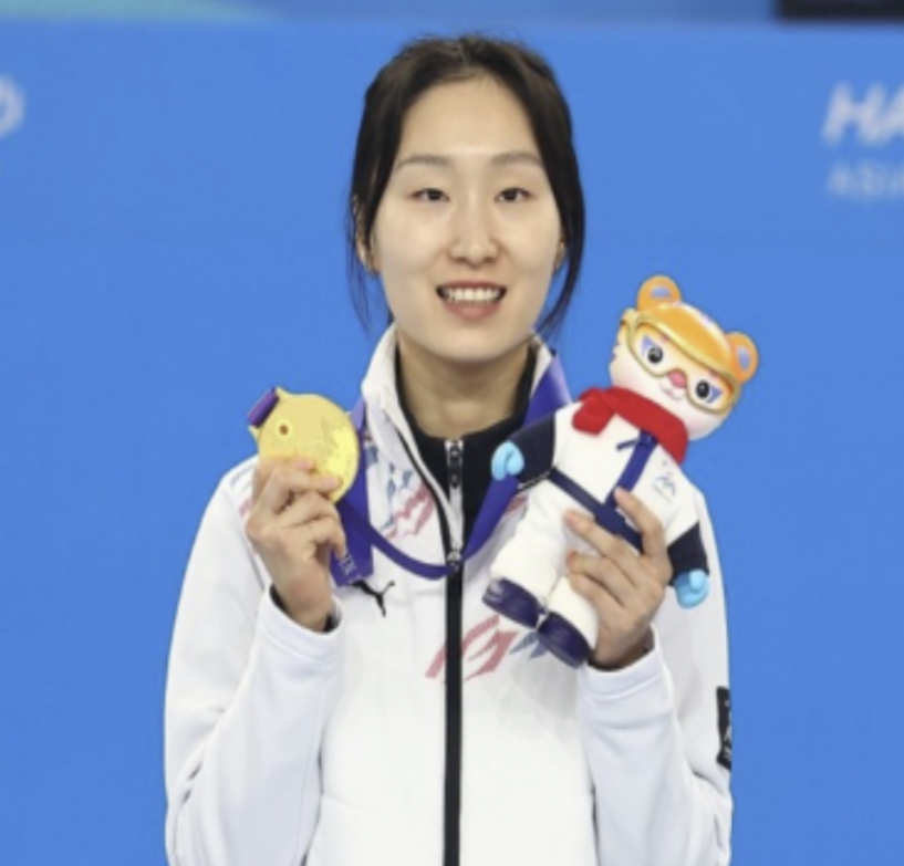 하얼빈 쇼트트랙 아시안게임 최민정 1000M 신기록 3관왕