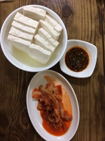 청국장 된장찌개 산초두부구이