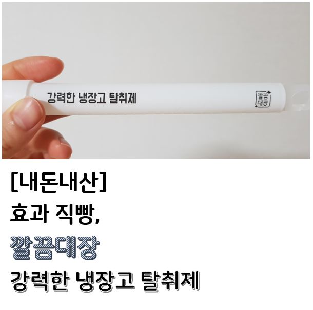  깔끔대장 냉장고 탈취제, 정말 하루만에 냄새 제거됨