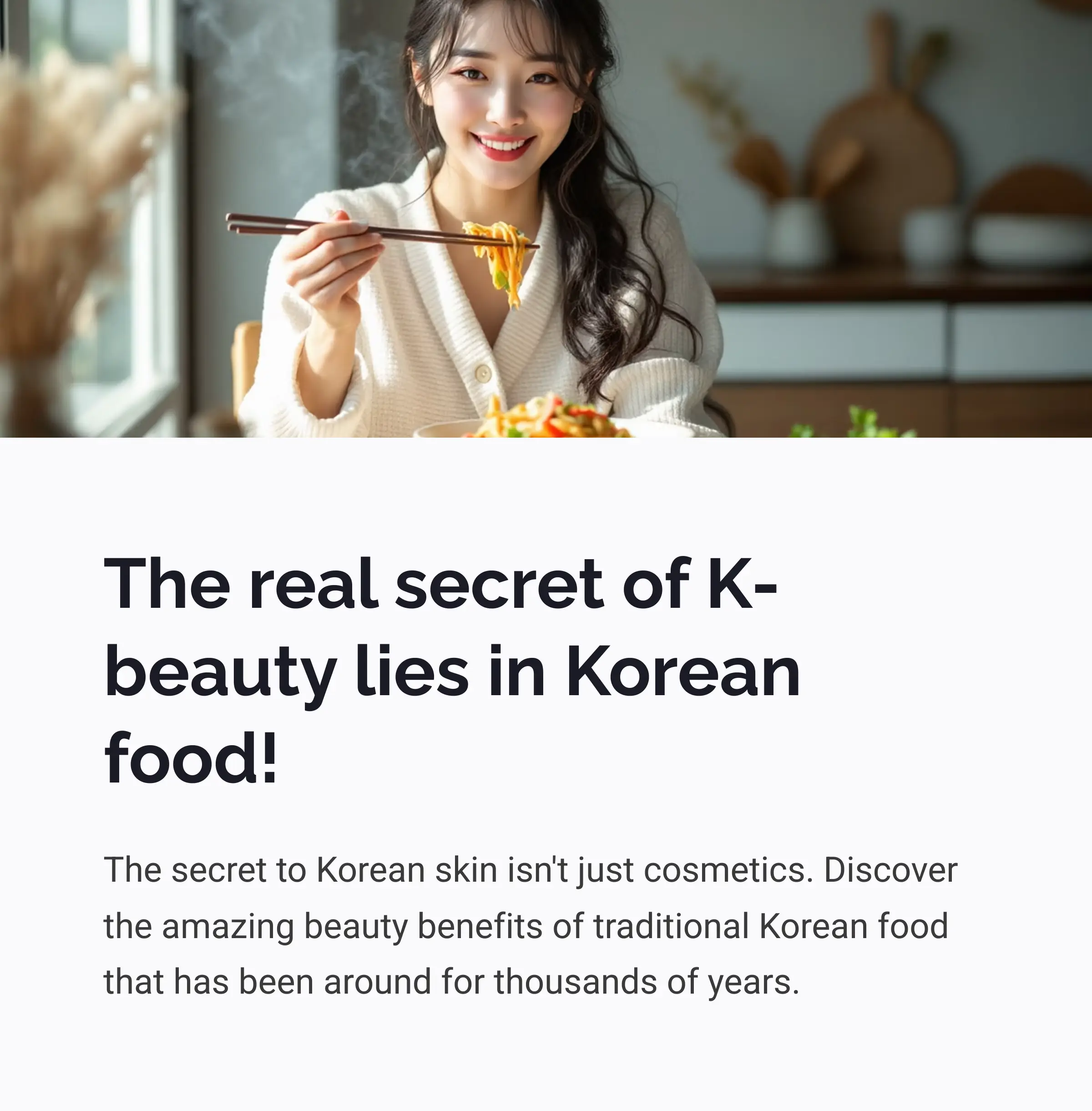 Is Food the Real Secret Behind K-Beauty?