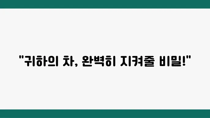 자동차 도난 방지 장치