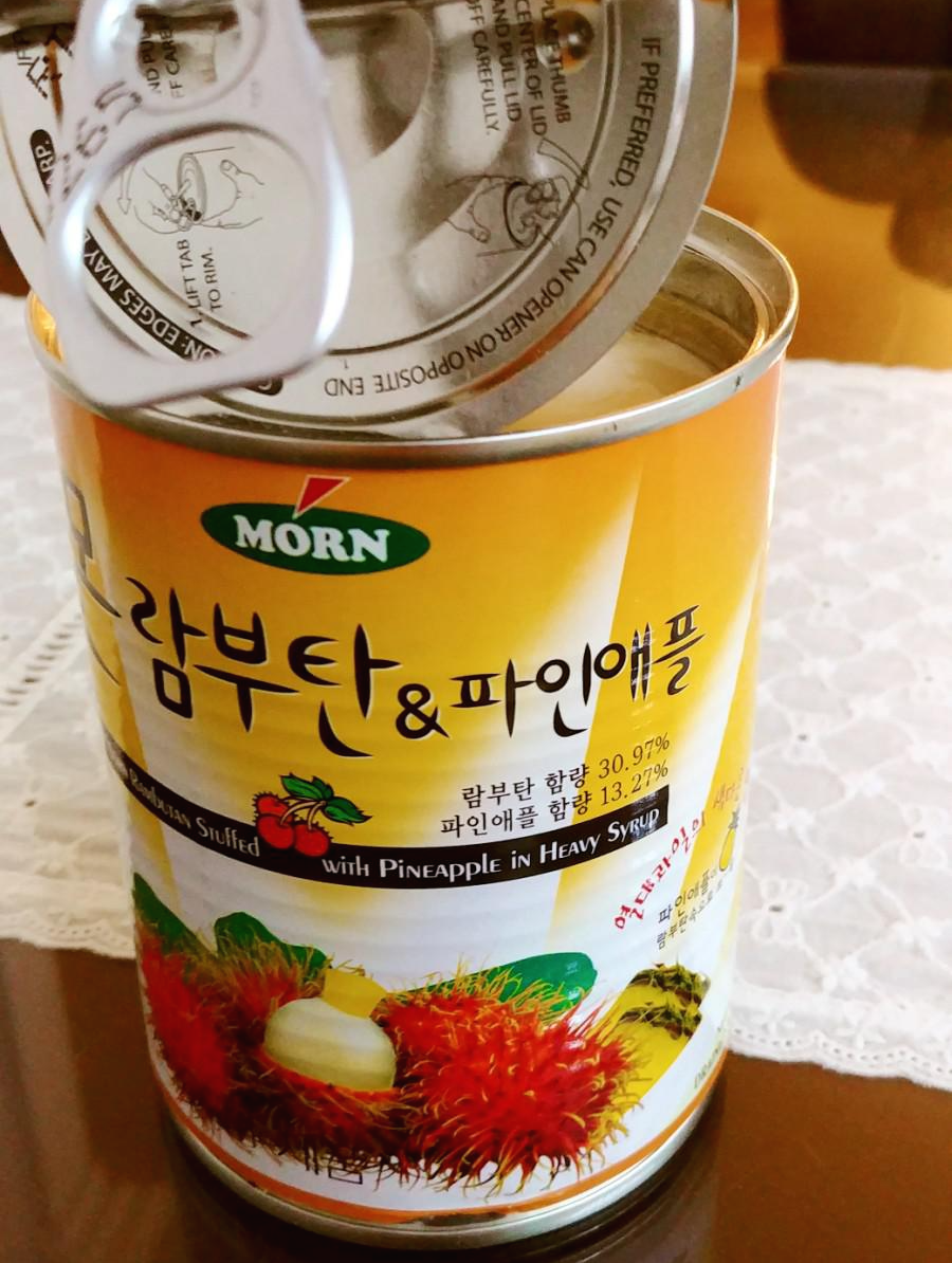  이게뭐야? 했다가, 맛에 반한 몬 람부탄 & 파인애플 통조림