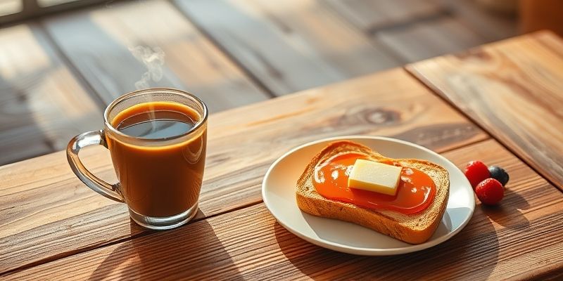 아보하 커피와 아침
