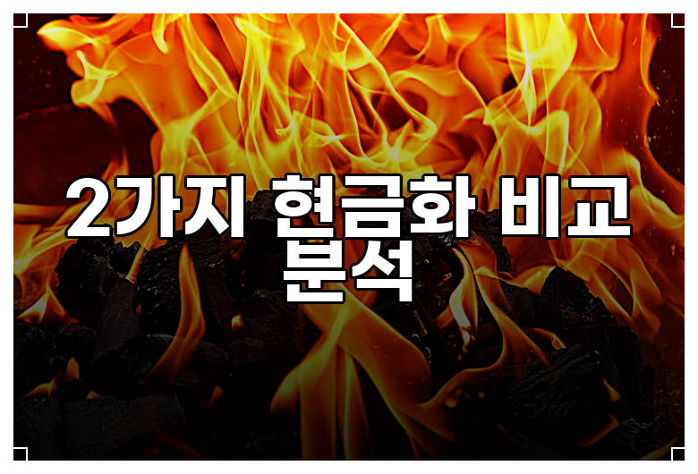 2가지 현금화 비교 분석