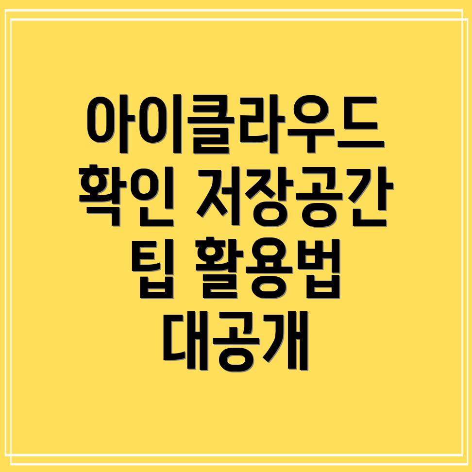 아이클라우드 저장공간