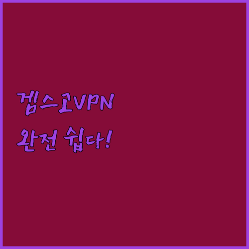 겜스고로 노드VPN 싸게 쓰는 법? 