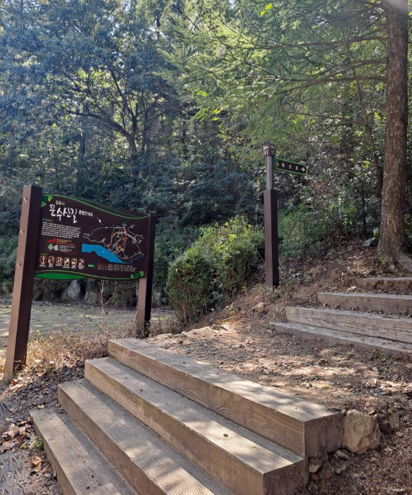 문수산 등산로 계단