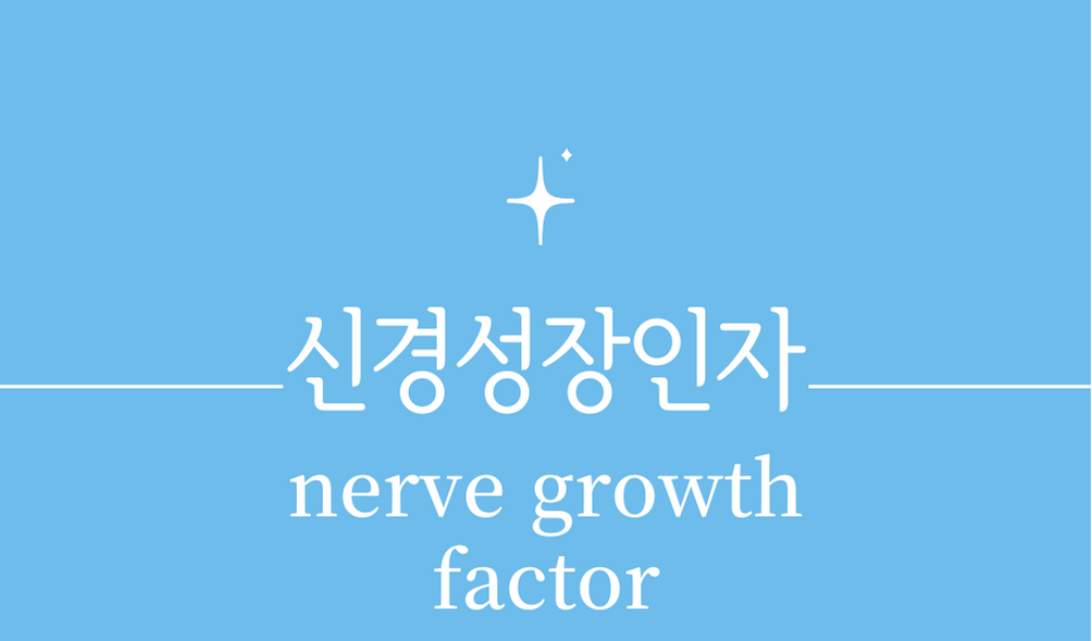 &#39;신경성장인자(ngf&#44;nerve growth factor)&#39;