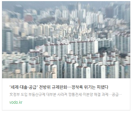  '세제·대출·공급' 전방위 규제완화…경착륙 위기는 피했다