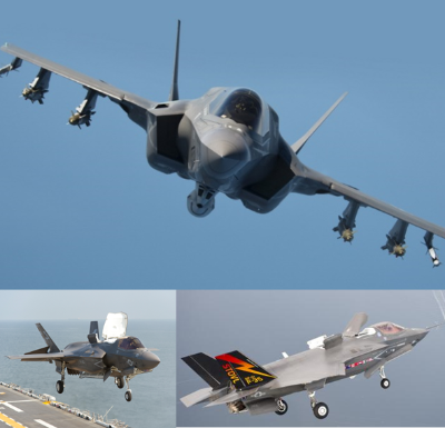 해병 F35B 수직이착륙