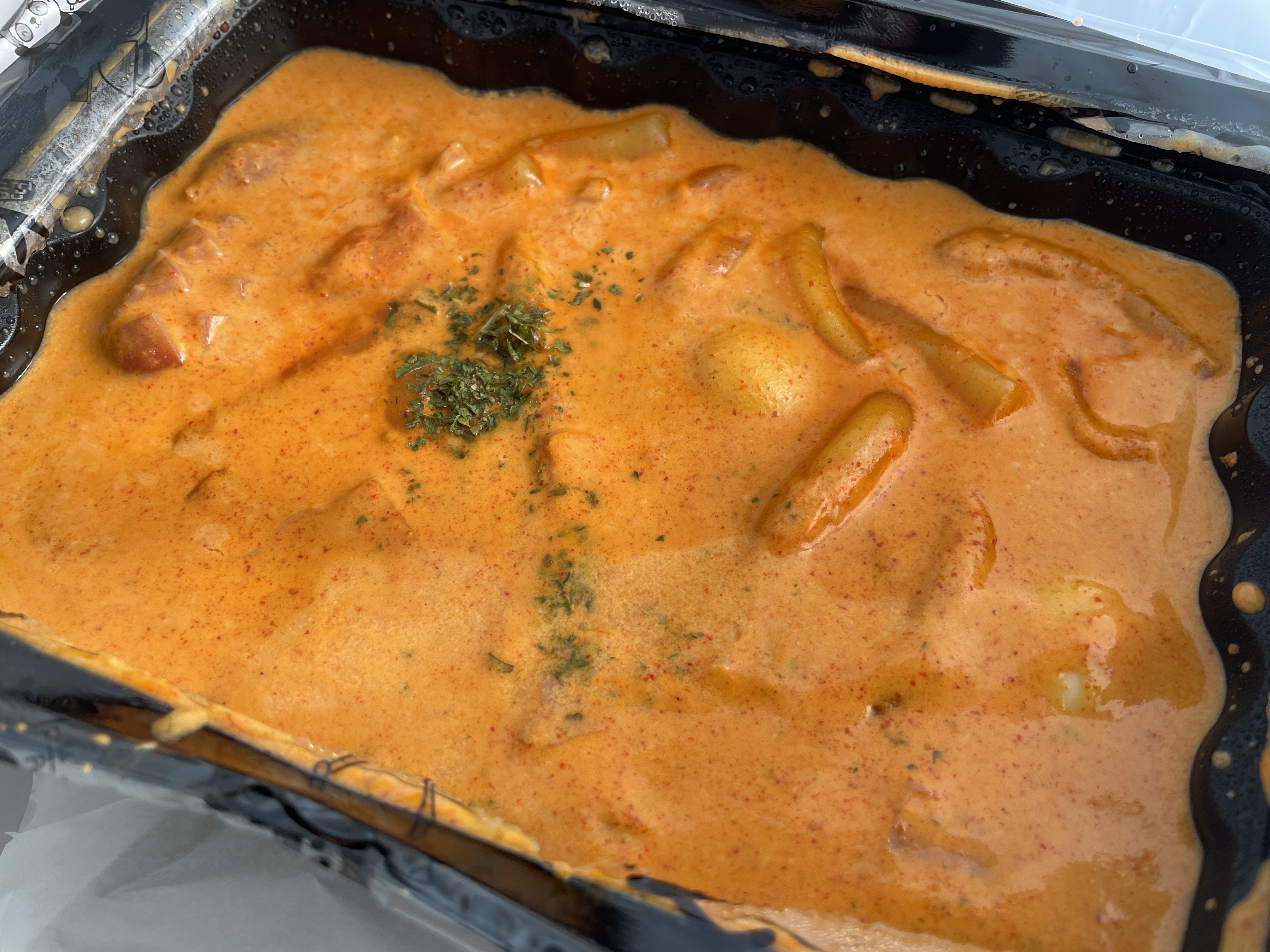 배달떡볶이 로제떡볶이 배떡
