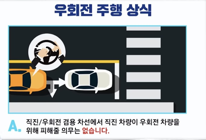 우회전 주행 상식