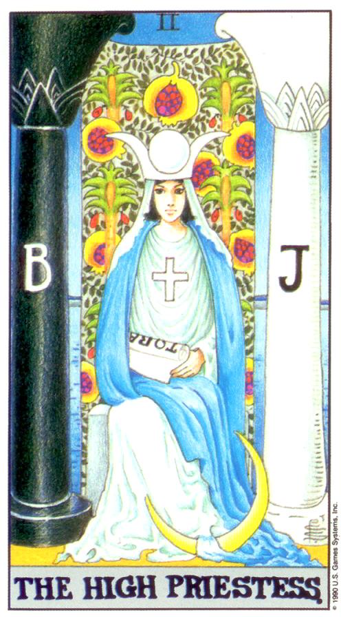  [메이저/정방향] 2. The High Priestess (여사제) 해석/풀이/정리/키워드/원 카드 리딩