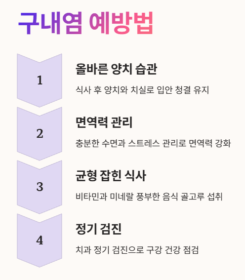구내염 예방법