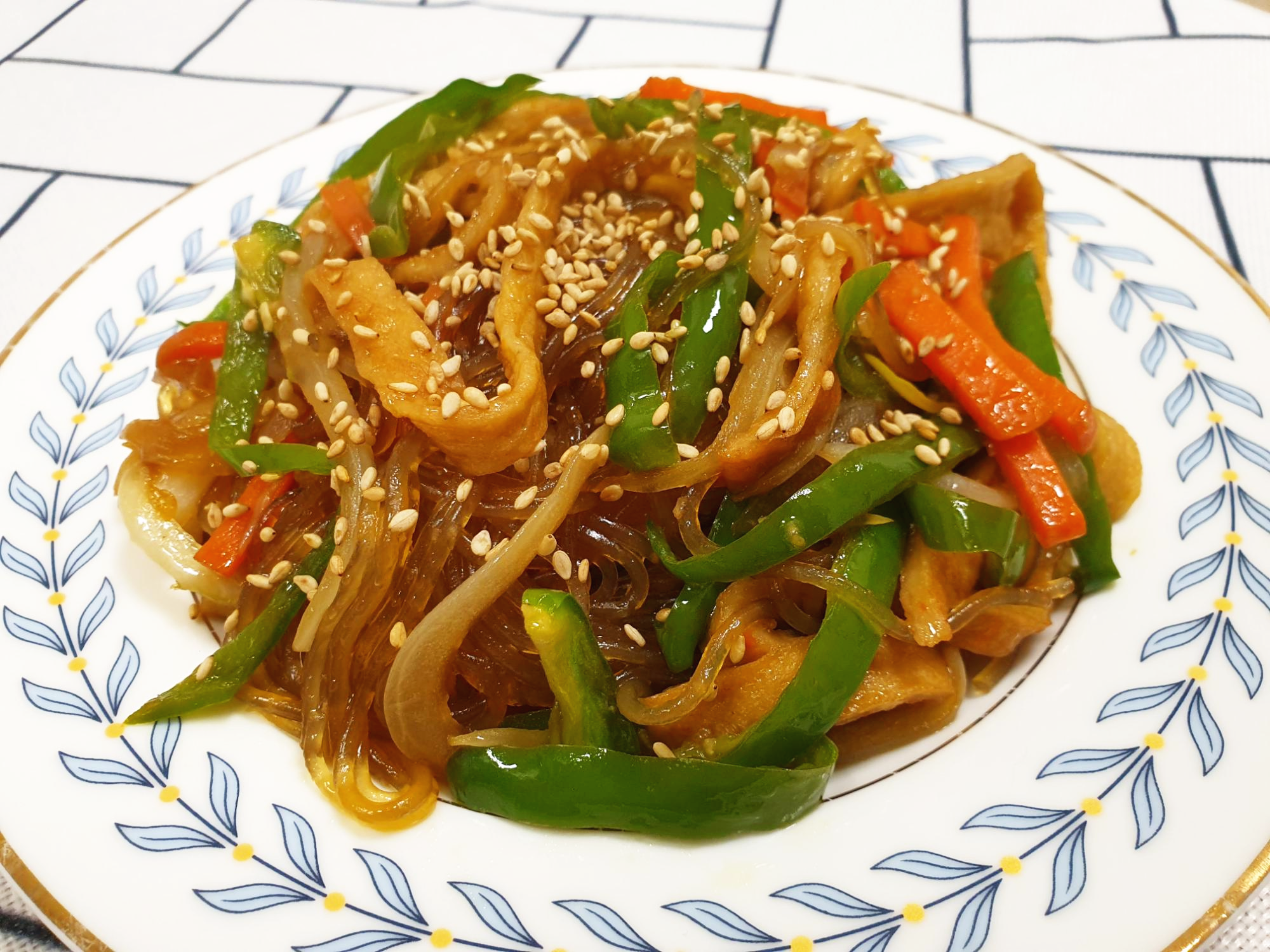  잡채 맛있게 만드는 방법 고기없이 고추잡채 쉽게 만들기